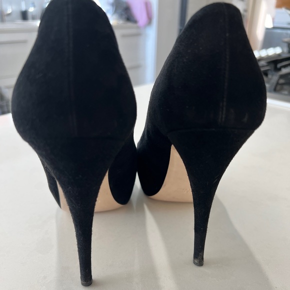 Miu Miu Calzature Donna black suede platform heels - Picture 5 of 11